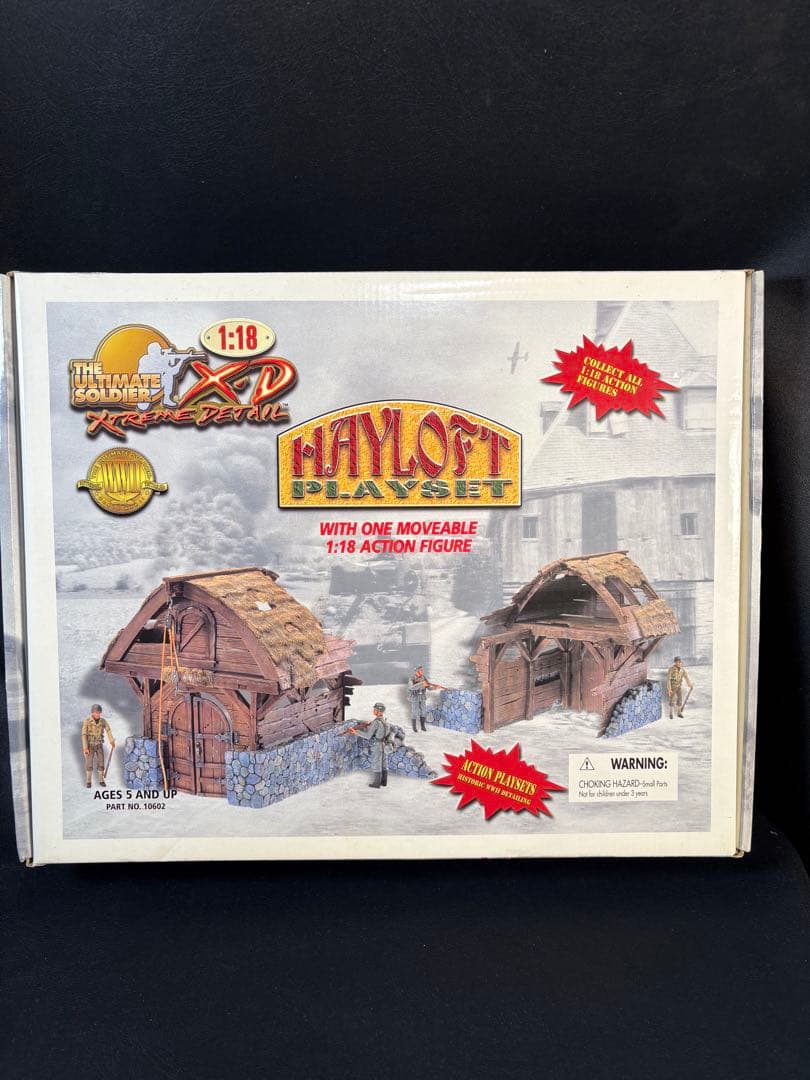 D124 1/18 Diorama Playset Hay Bale Military Rare
