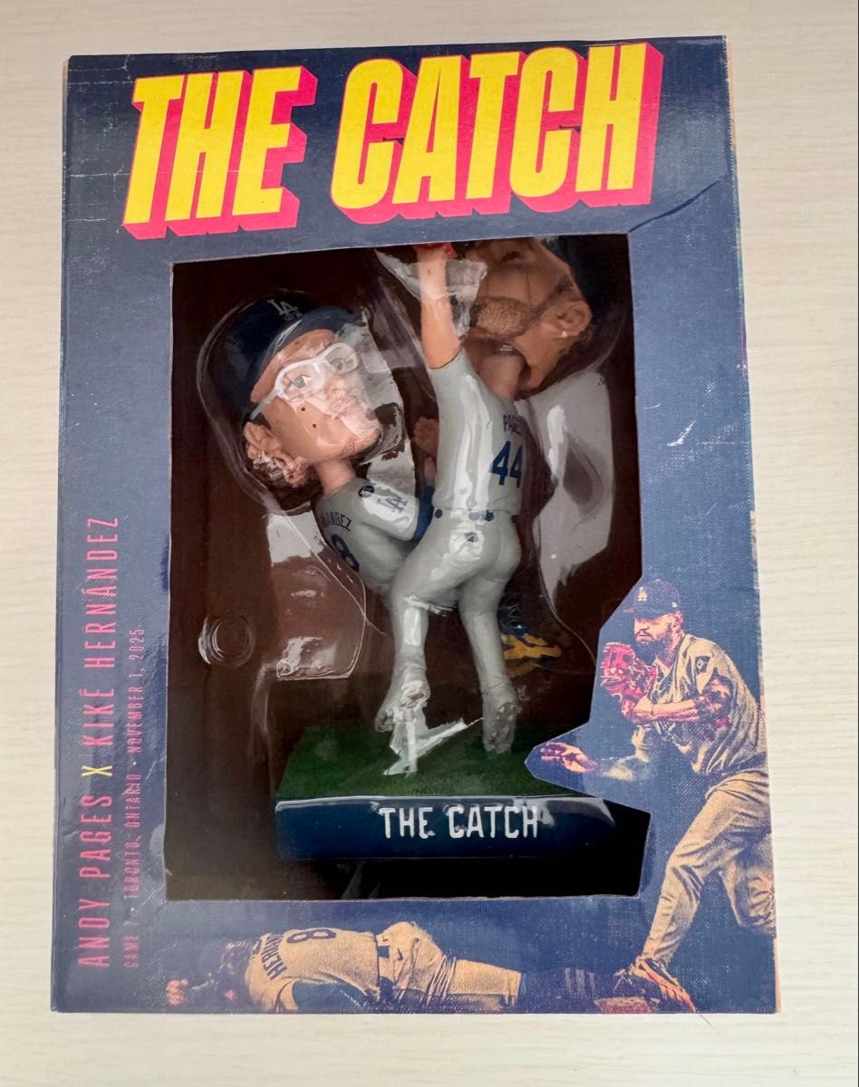 MLB Los Angeles Dodgers THE CATCH Bobblehead Andy Pache Kike Hernandez