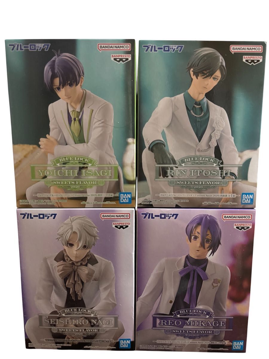 蓝色监狱 手办 SWEETS FLAVOR 4种套装 洁世一 糸师凛 凪诚士郎 御影玲王