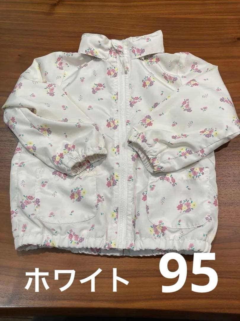95 小花图案 白色 外套 Mariayue Birthday