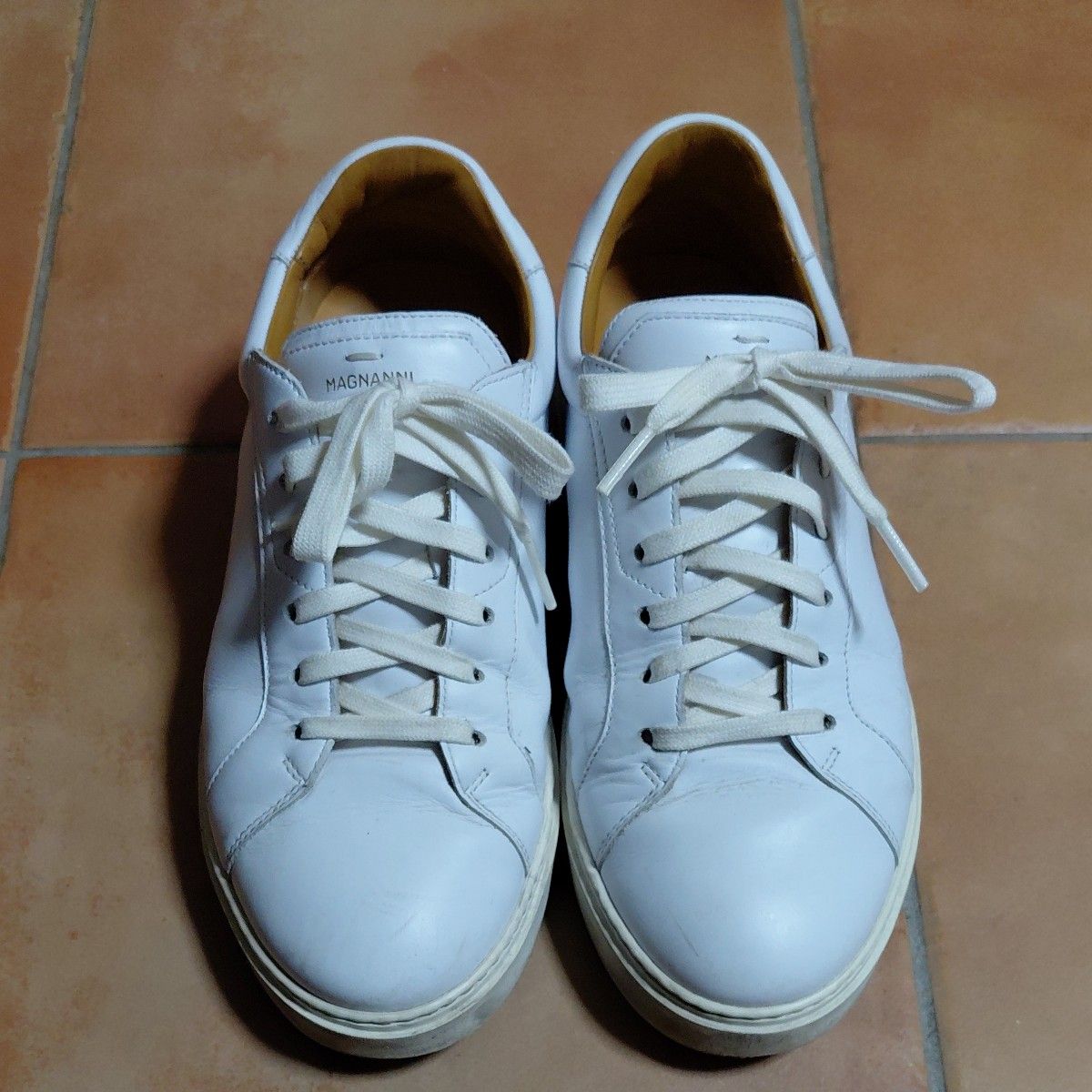MAGNANNI 马格纳尼 皮质运动鞋 白色 男士 尺码8