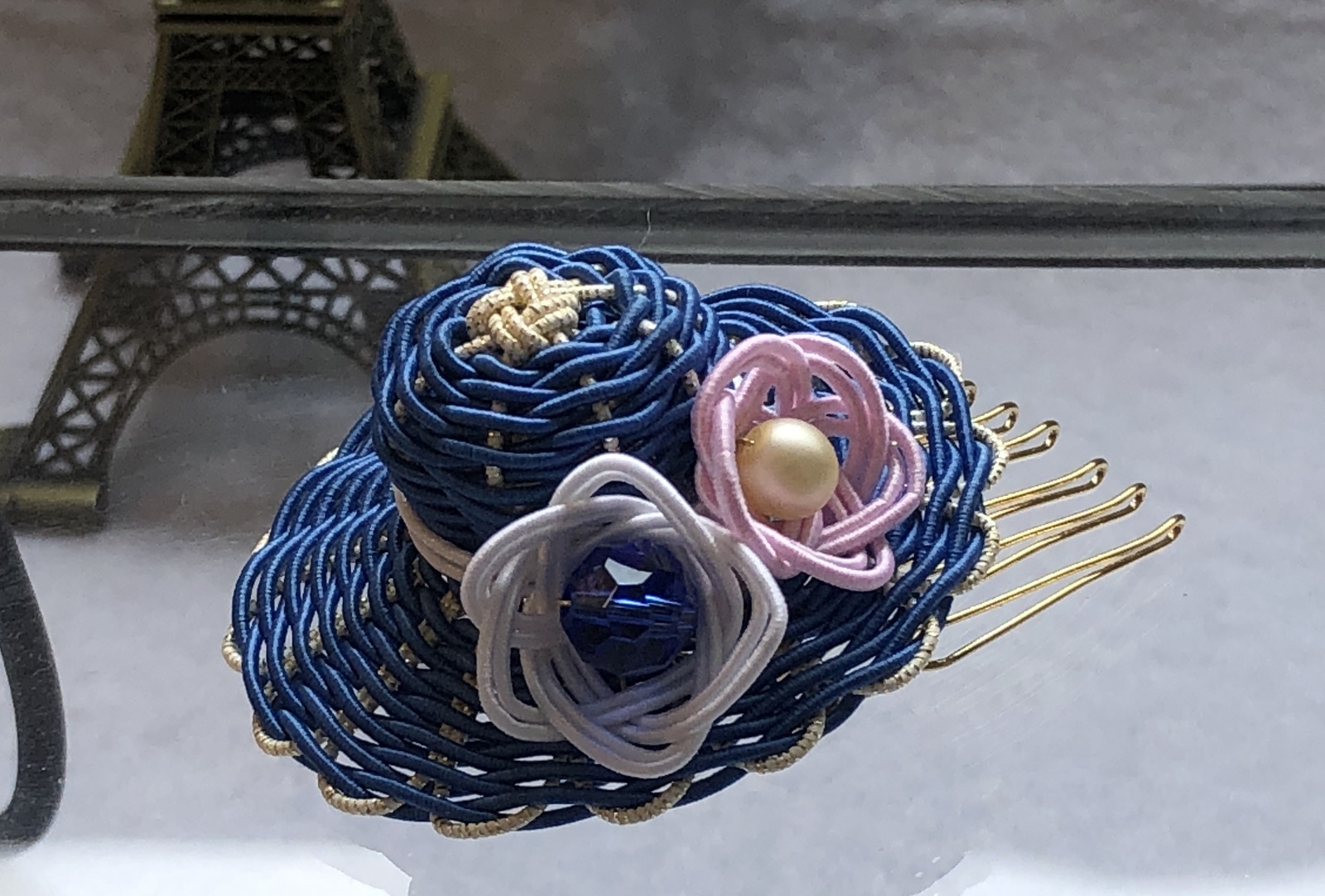 发梳 小巧可爱帽子 水引发饰 青风