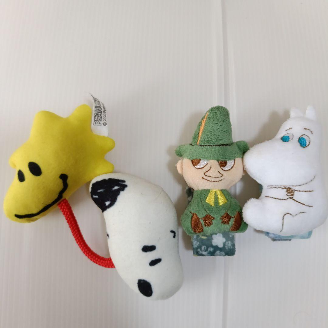 Snoopy Moomin Plush Toy 4-Piece Set