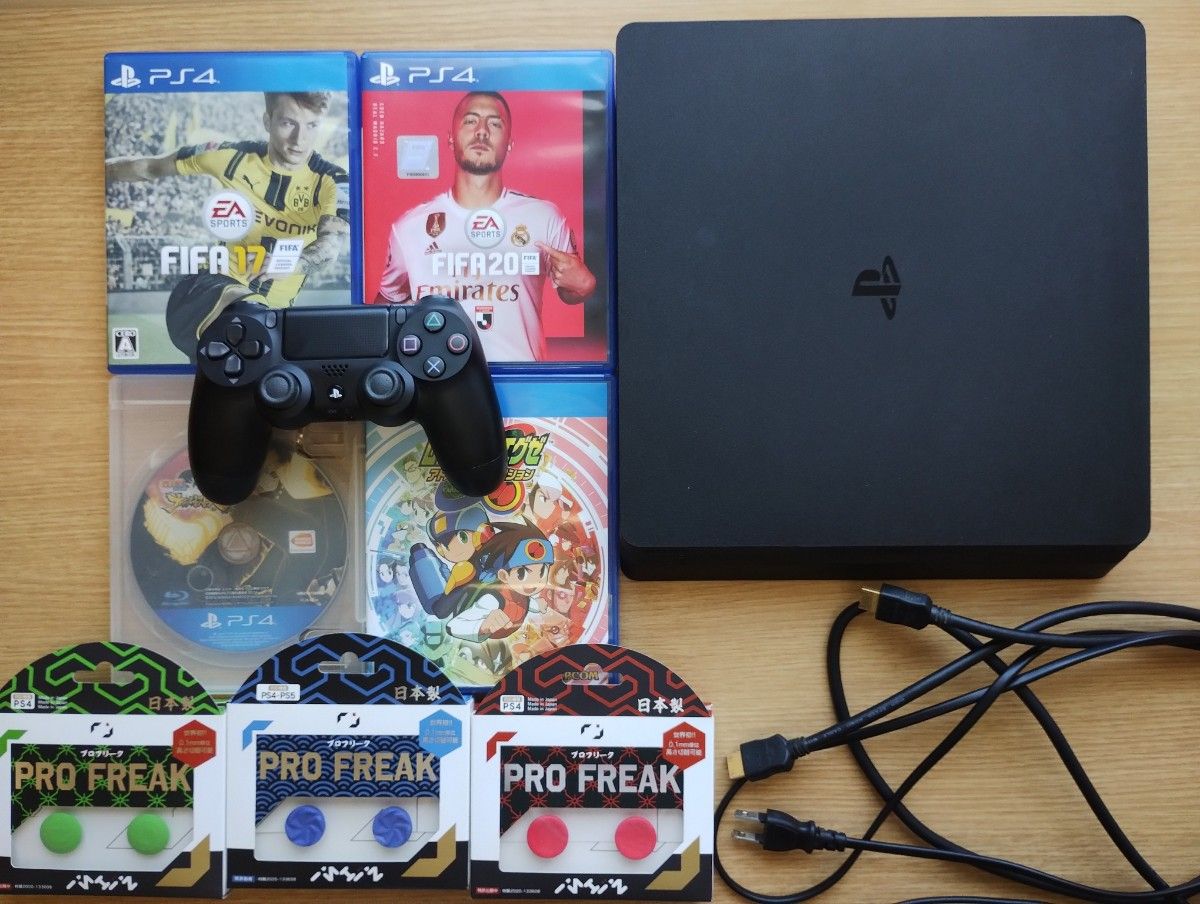 PS4 CUH-2200A 500GB コントローラー ソフト4本 フリーク3種 セット