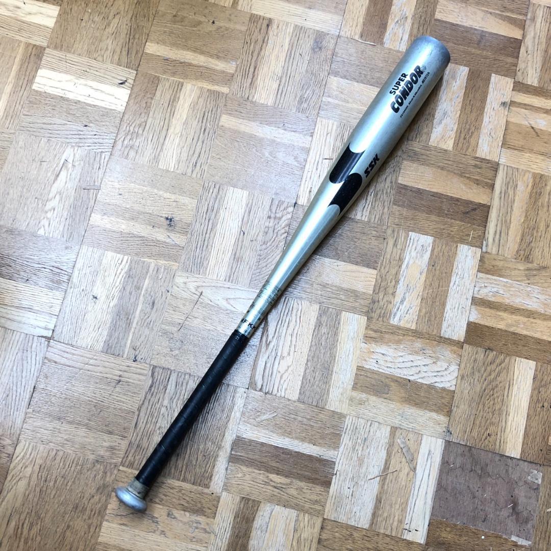 SSK 硬式棒球棒 超级秃鹰 金属制 银色
