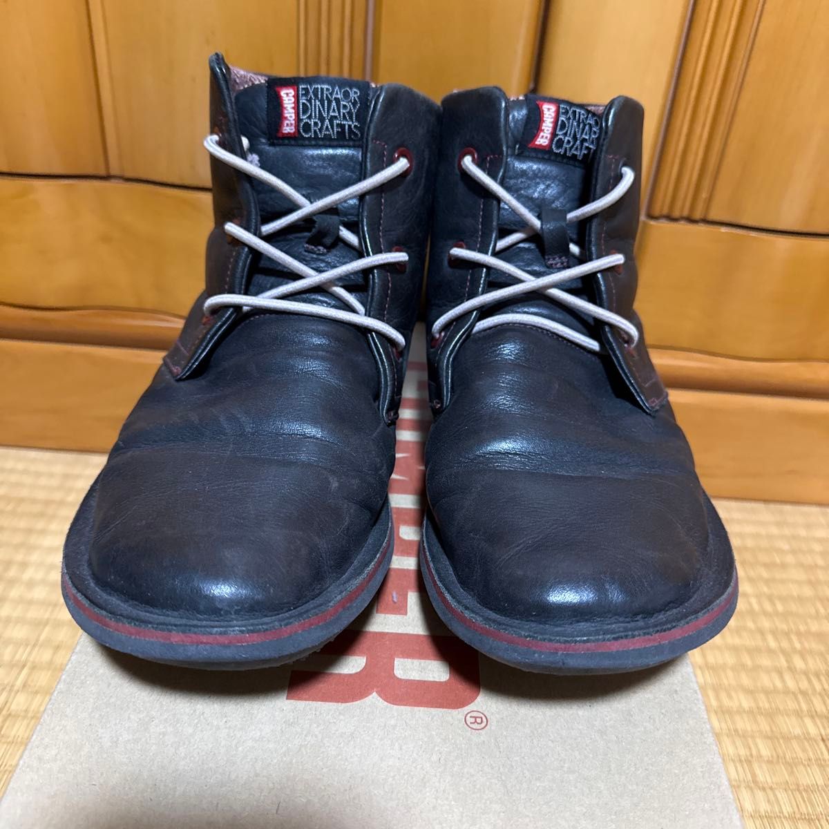 CAMPER EXTRAORDINARY CRAFTS 系带靴 黑色