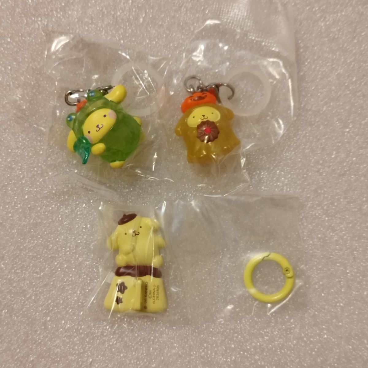 Sanrio Pompompurin Markers Accessory & Key Ring Hanger, 3-Piece Set