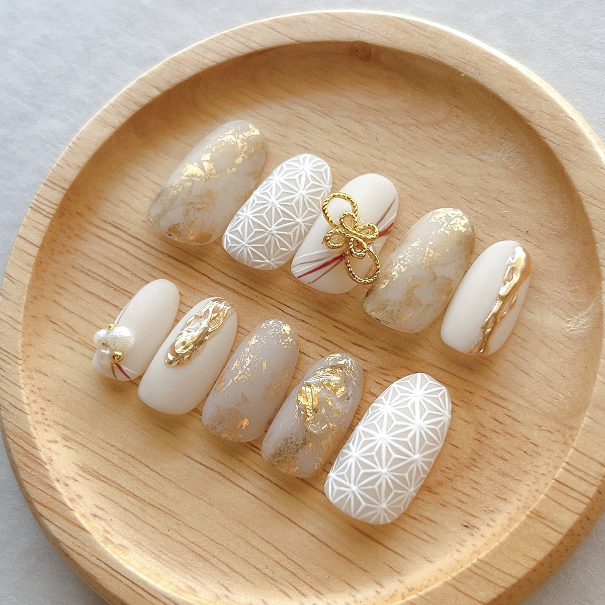 [Mizuhiki nail tip wearing the beauty of the solid white] Japanese dress bridal/mat/kimono/Japanese pattern/white/graduation ceremony/hakama