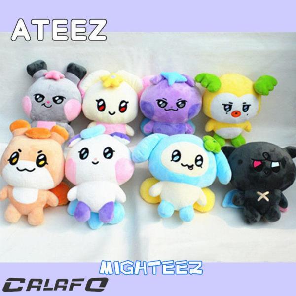 ATEEZ Goods Plush 25-30cm MIGHTEEZ Character Goods Eighties Toy All K-POP Korean Supporting Small Toys Cute Fluffy MINGI Achiz ATINY
