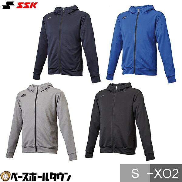 棒球湿帕克SSK全ZIP运动衫棒球外套带全拉链兜帽