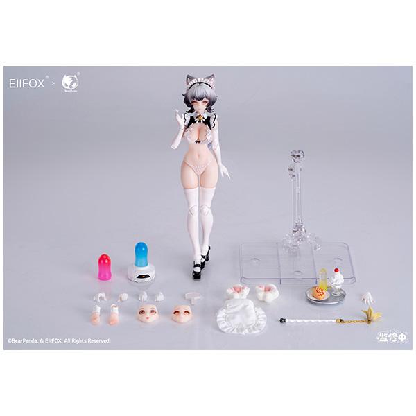 熊熊猫 × EIIFOX 猫咪女仆 布丁酱 1/12比例可动手办
