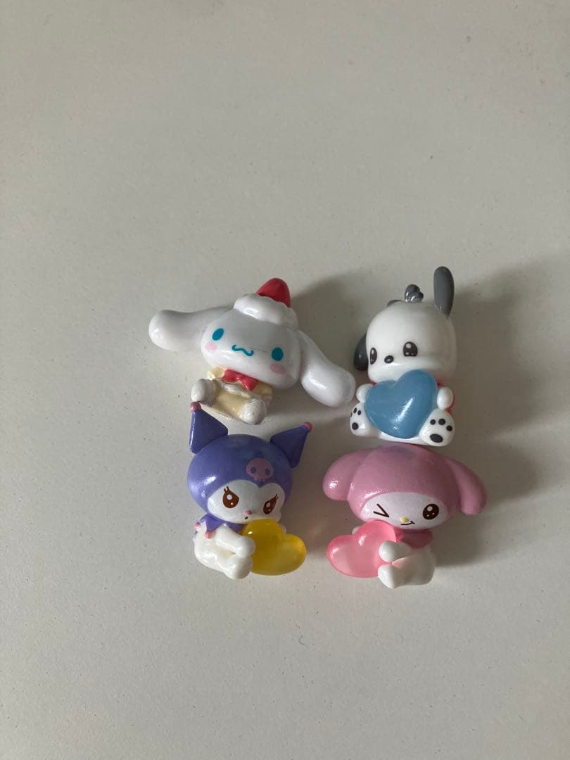 Sanrio Biggura Tamago Croimi My Melody Pochacco Cinnamoroll 4-Piece Set