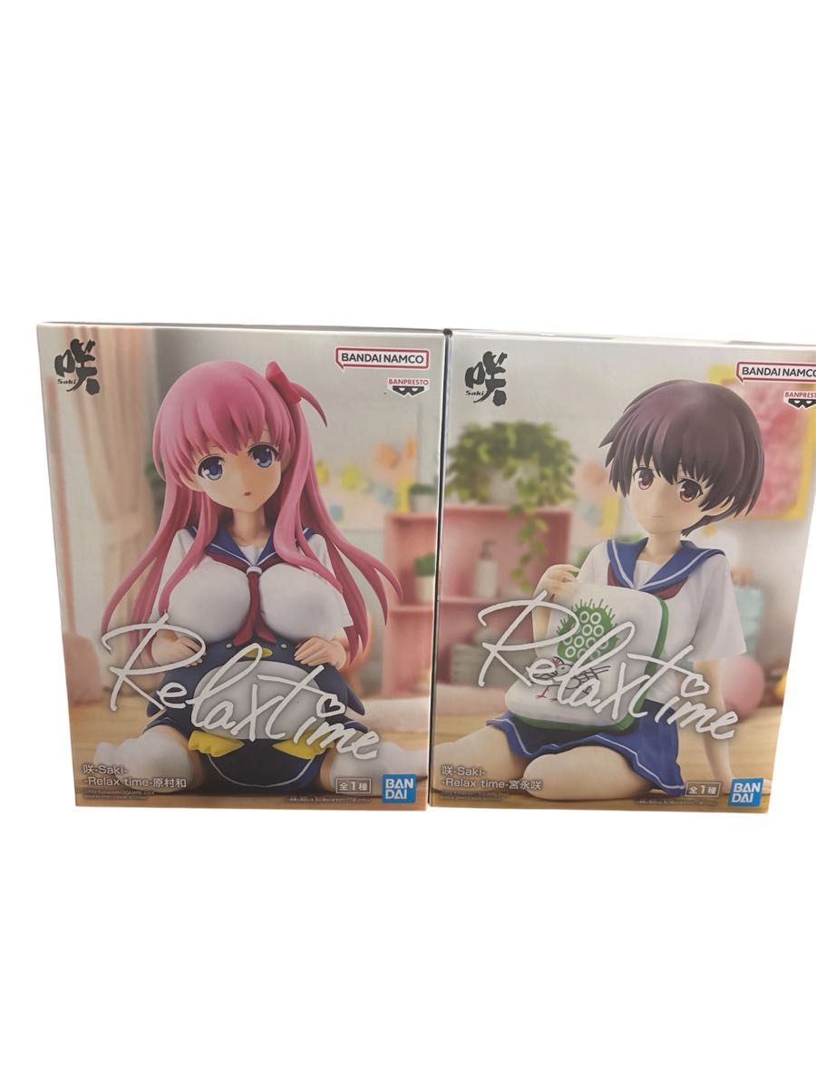 Saki Relax Time Wataru Harumura and Saki Takanagi Figure 2-Piece Set