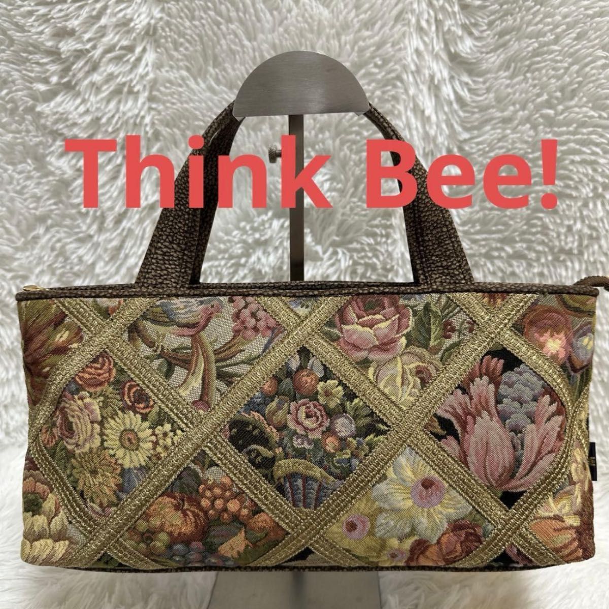 Excellent condition Think Bee! Think Bee floral-patterned handbag tote bag