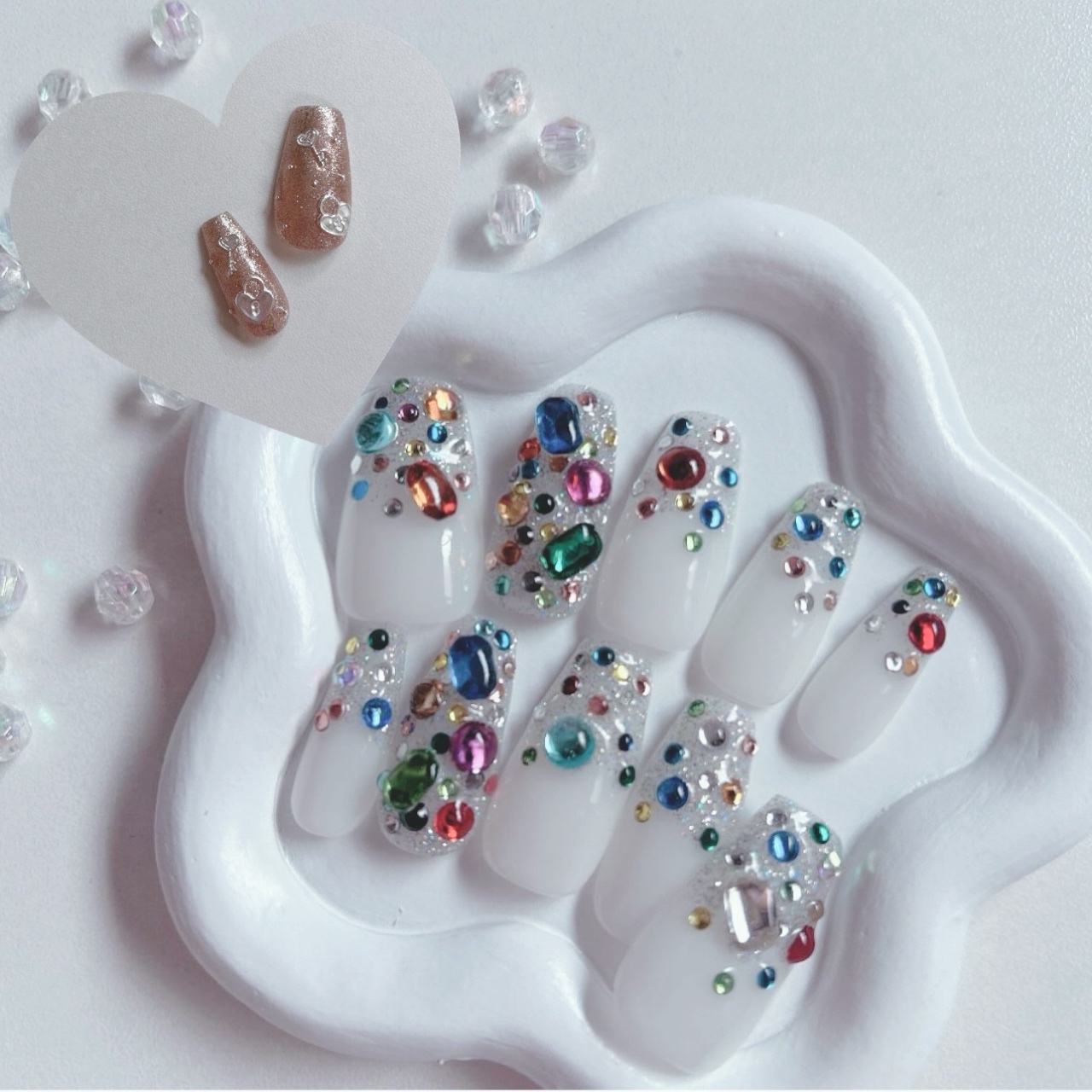 【Shipping Included】Sparkly Nail Tips ♡