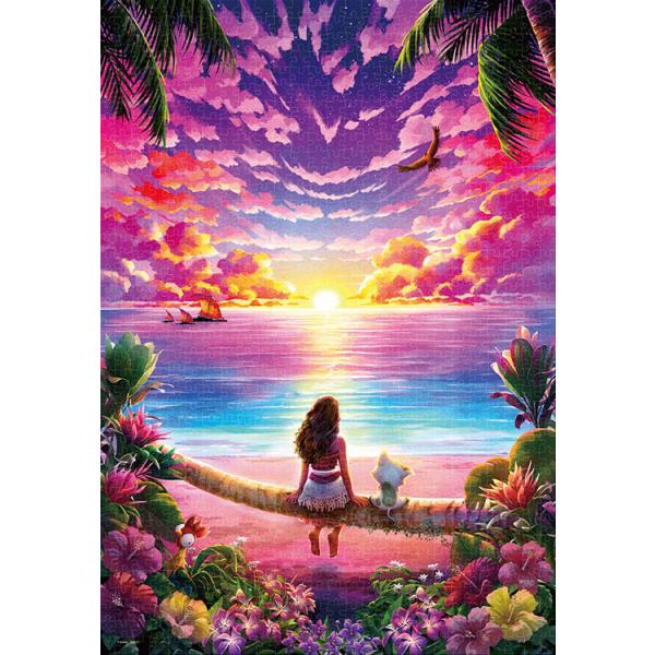拼图 1000片 遥远大海的彼方……（莫阿娜）   莫阿娜与传说之海 TEN-D1000-914