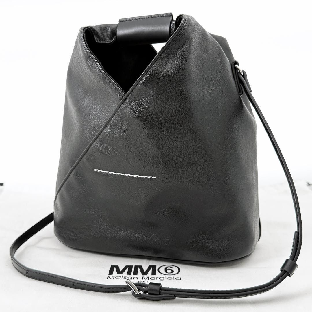 Made in 2026 [Excellent Condition] MM6 Japanese Bag, 2-way Shoulder Bag, Handbag, Black, Black, Maison Margiela