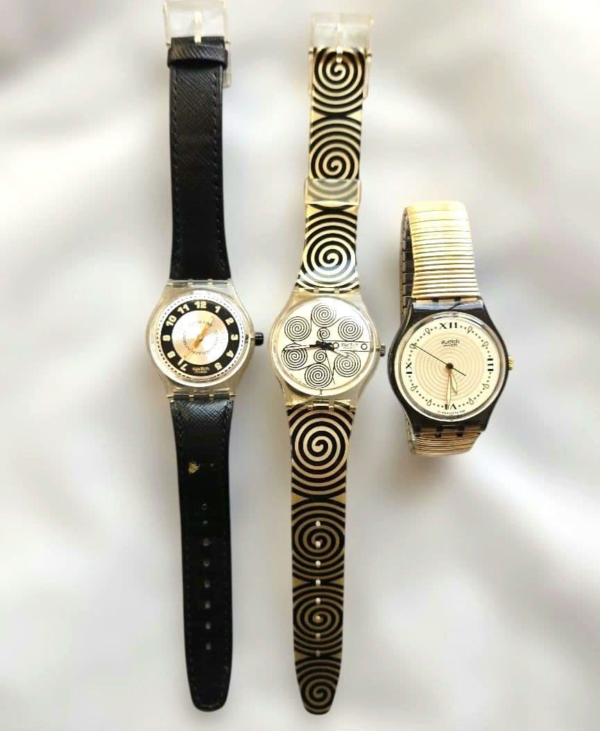 SWATCH 3-Piece Watch Set, 90s Vintage