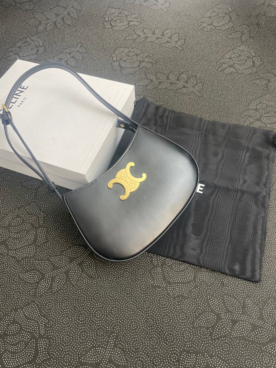 Celine CELINE Triomphe Hobo Shoulder Bag