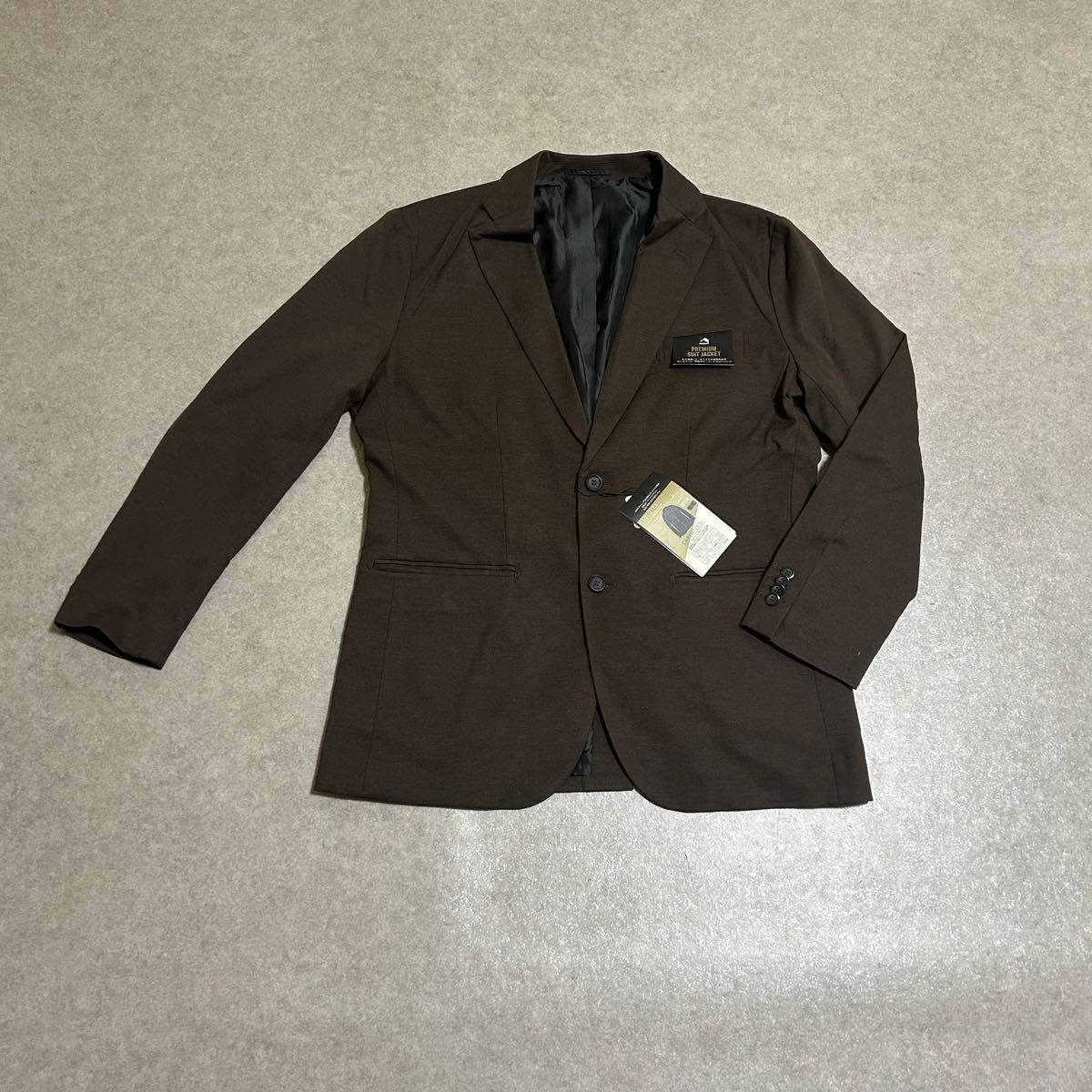 工作人员solotex高级西装夹克混合棕色LL workman工作人员新品