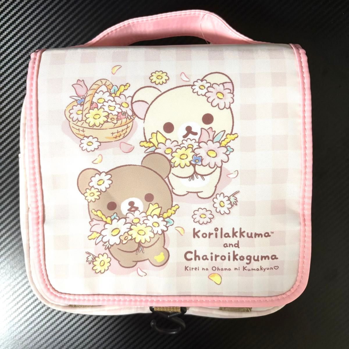 Rilakkuma, Korilakkuma, Chairoikoguma Pouch Pink Shimamura