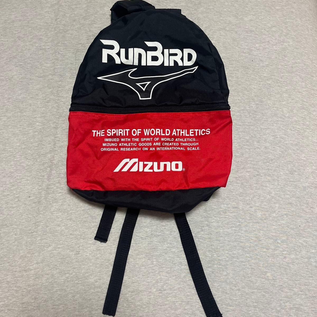 MIZUNO 美津浓 RUNBIRD 双肩背包 日用背包 黑色 红色 用于改造的配件