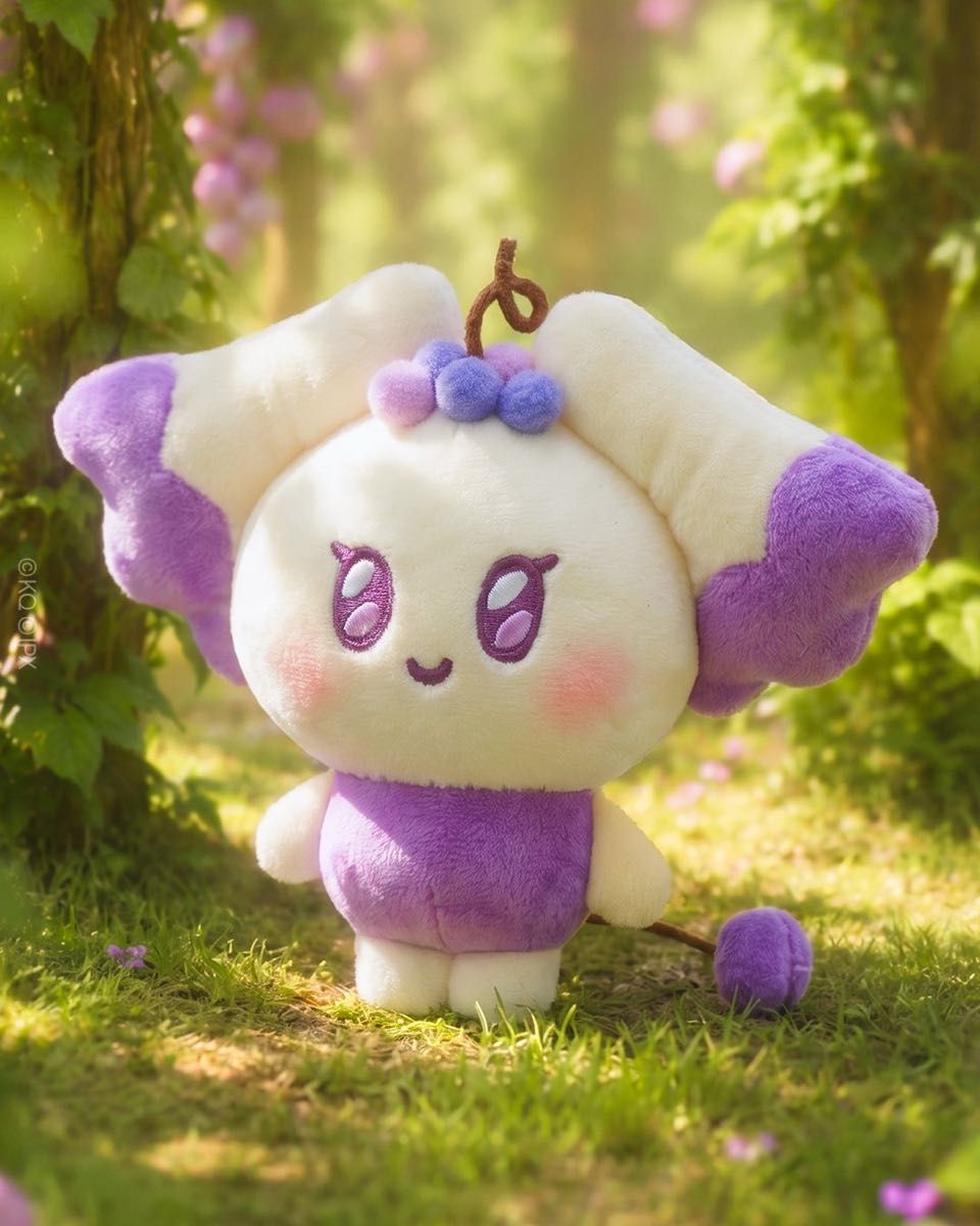 MIGHTEEZ fruit fairy毛绒玩具钥匙环ddangyo