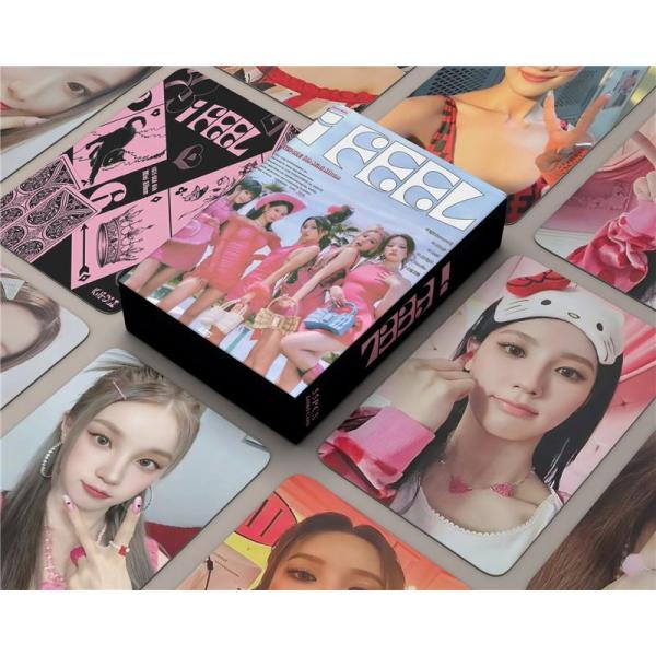 (G)I-DLE周边 照片卡 55张套装 交易卡 G.I.D.L.E 照片 全员 照片卡 K-POP 韩国偶像 I Feel LOMO卡 应援 小物 queencard