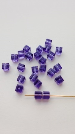 【4mm 6个】施华洛世奇 #5601 (タンザ石)