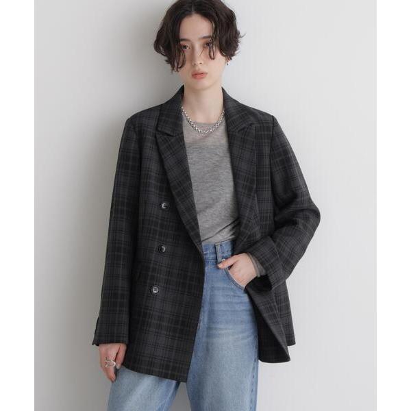 夹克 精致西装外套 人字纹双排扣夹克（可搭配套装） 女士款