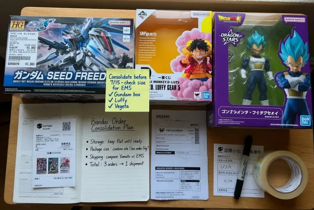 How to Consolidate Bandai Orders for International Shipping
