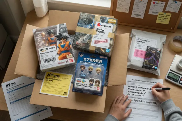 What consolidating Bandai orders means