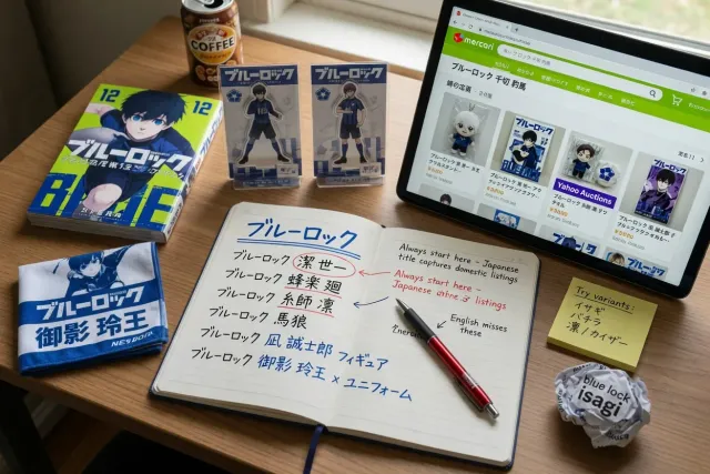 Use Japanese Blue Lock search terms, not just English keywords