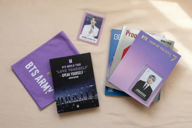 BTS merchandise from Japan