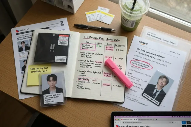 Plan your BTS purchases around arrival dates
