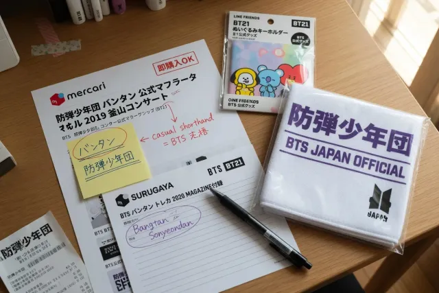 Recognize BTS names and search terms in Japanese