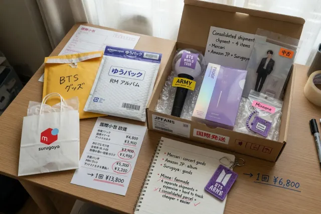 Why consolidate BTS orders before shipping internationally?