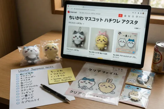Use Japanese search terms that sellers actually use