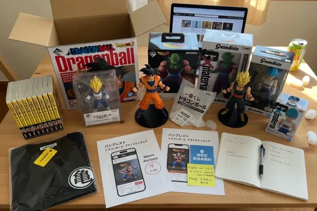 Choose the Dragon Ball merchandise you want to collect