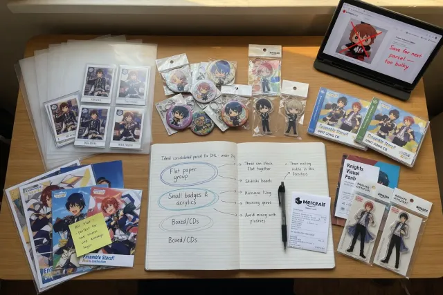Plan which Ensemble Stars!! items belong in one parcel