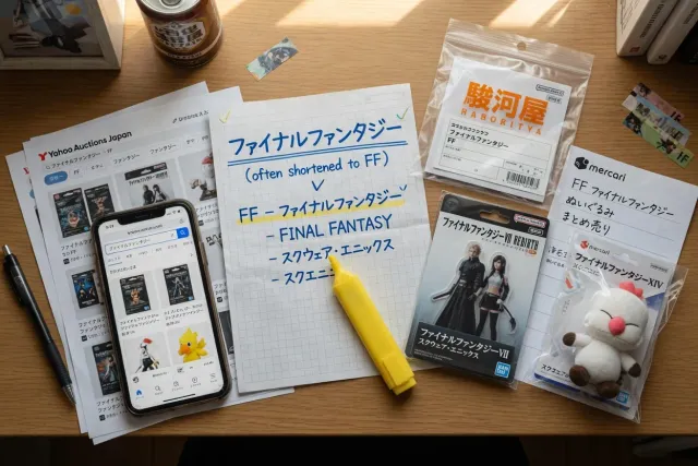 Start with the Japanese Final Fantasy franchise name
