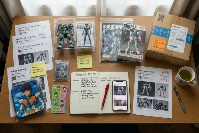 Choose the right mix of Japanese stores for your Gundam list
