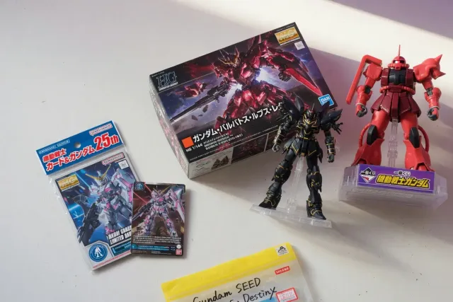 Gundam merchandise from Japan