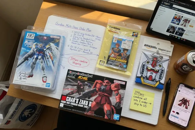 How to Buy Gundam Items from Multiple Japanese Stores in One Order