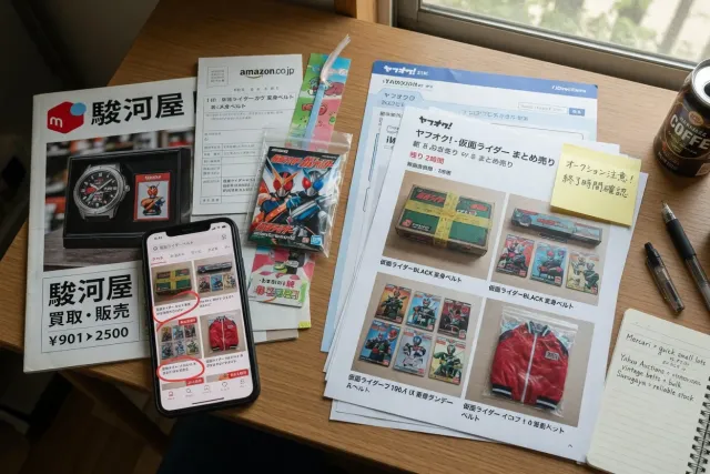 Find Kamen Rider listings on Japanese marketplaces and stores