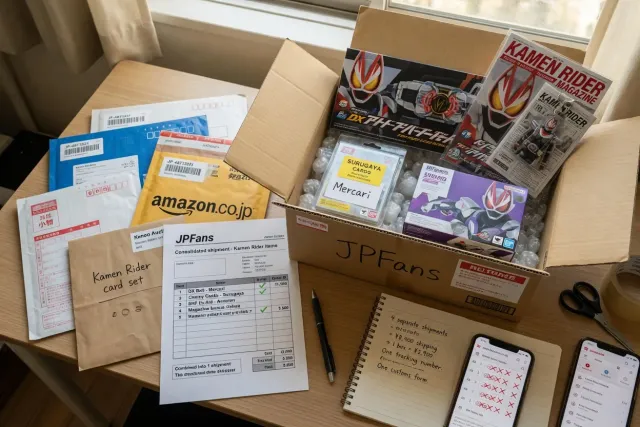 Why combine Kamen Rider orders into one shipment?