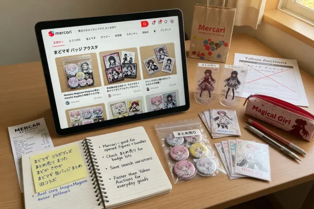 Where to search for Madoka Magica goods on Japanese marketplaces
