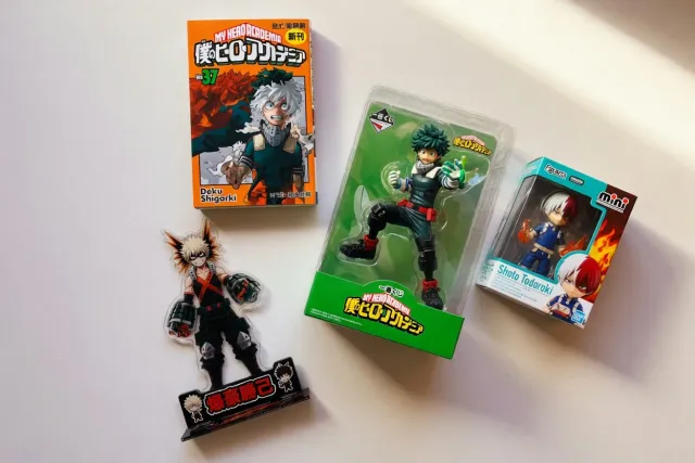 My Hero Academia merchandise from Japan