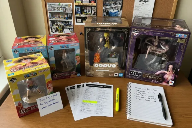 Choose the kind of One Piece collectible you want first