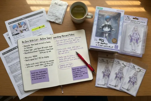 Choose the right Re:Zero item before you search